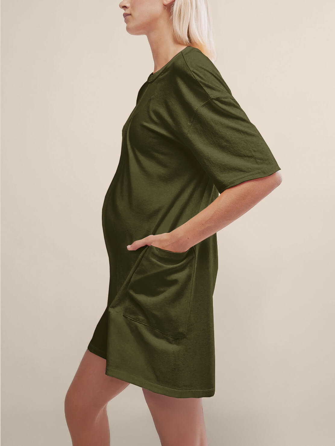 Oversized Tee Romper - Maternity & Postpartum