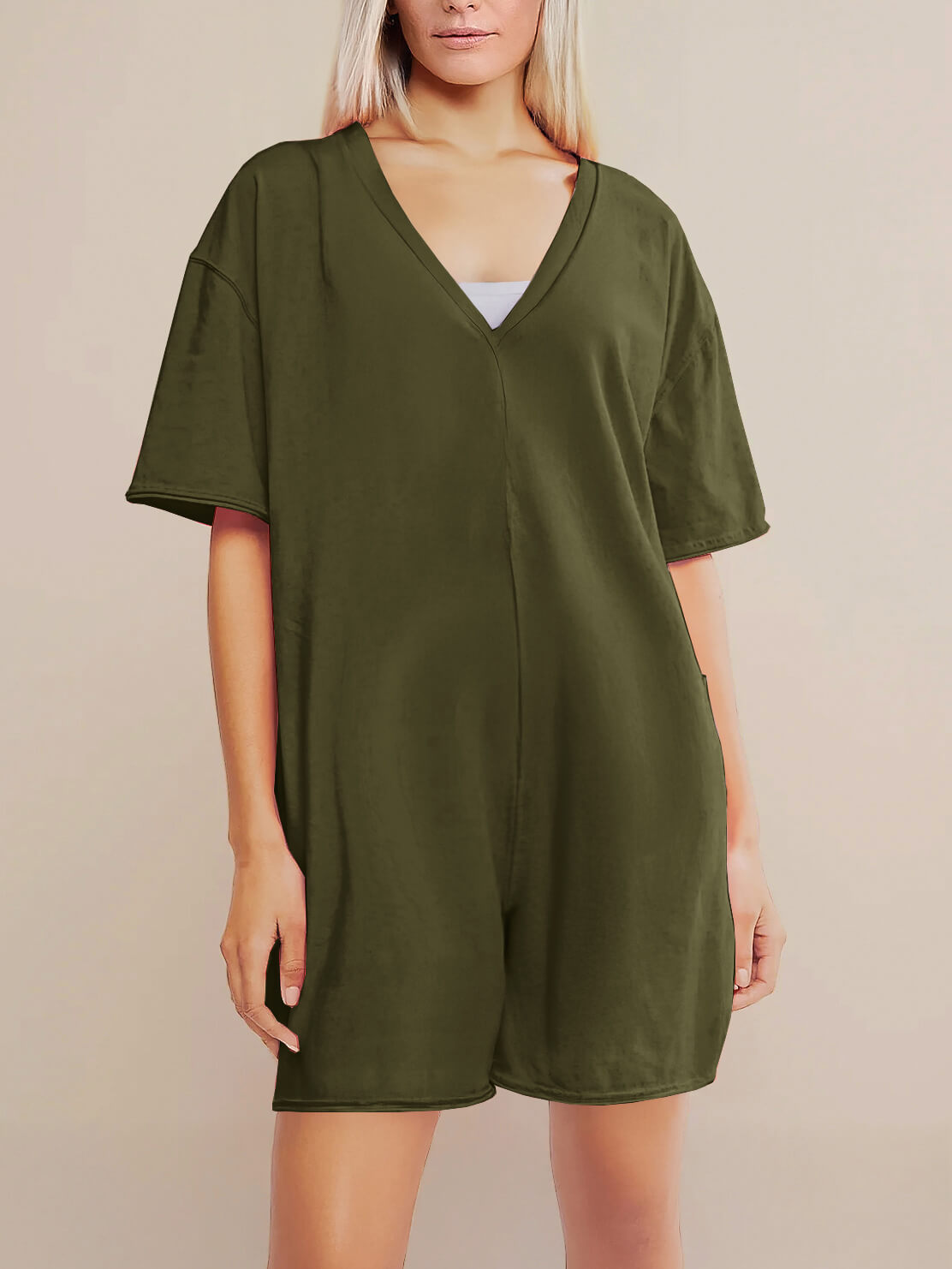 Oversized Tee Romper - Maternity & Postpartum