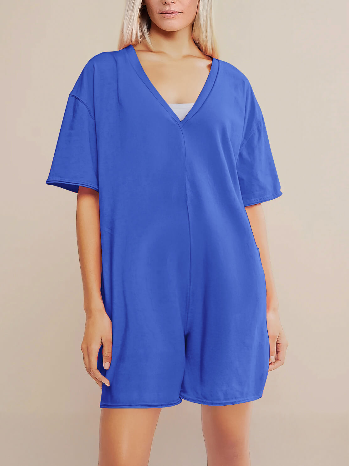 Oversized Tee Romper - Maternity & Postpartum
