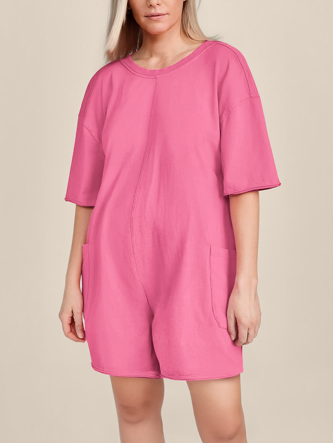 Oversized Tee Romper - Maternity & Postpartum