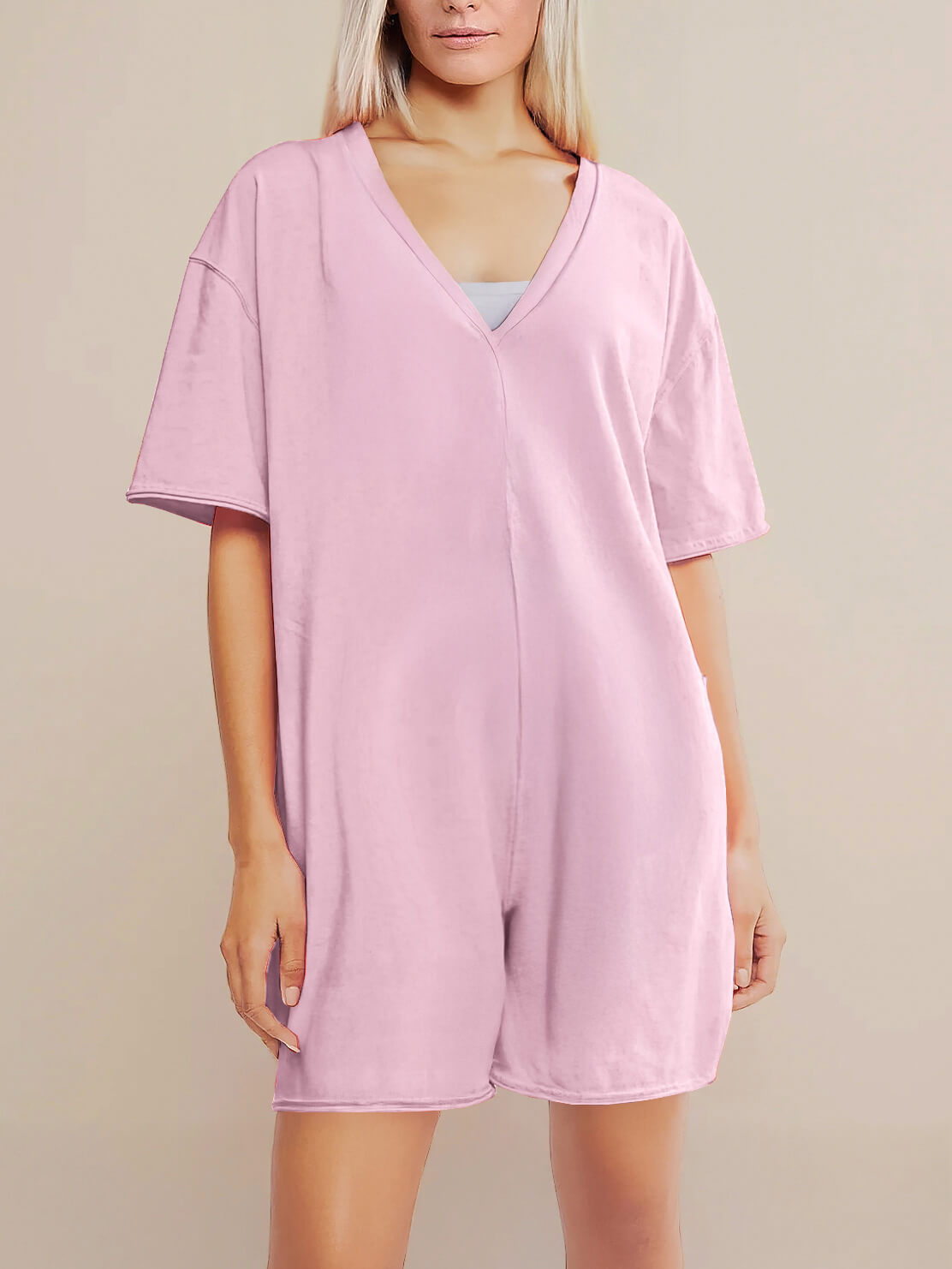 Oversized Tee Romper - Maternity & Postpartum