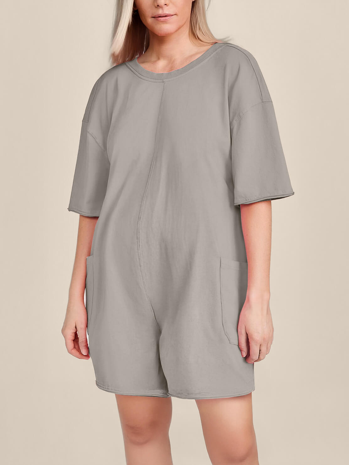 Oversized Tee Romper - Maternity & Postpartum