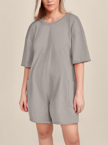 Oversized Tee Romper - Maternity & Postpartum