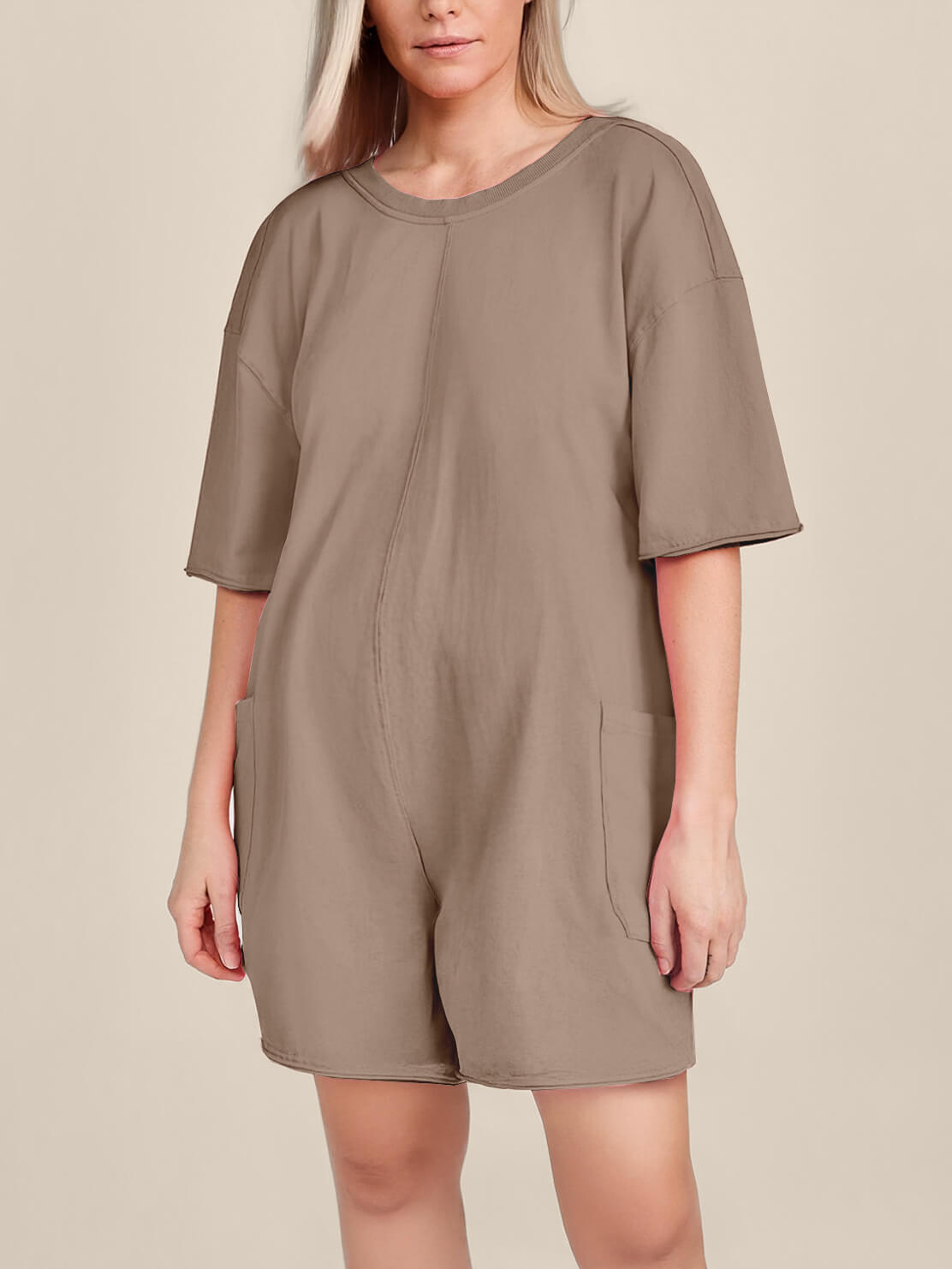 Oversized Tee Romper - Maternity & Postpartum