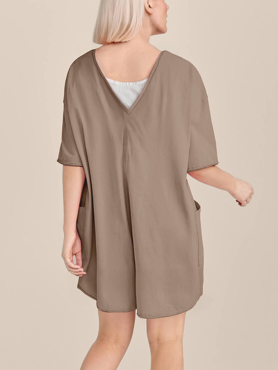 Oversized Tee Romper - Maternity & Postpartum