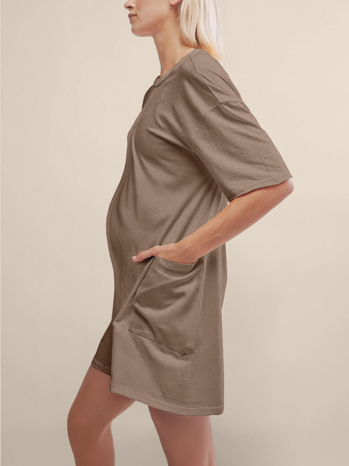 Oversized Tee Romper - Maternity & Postpartum