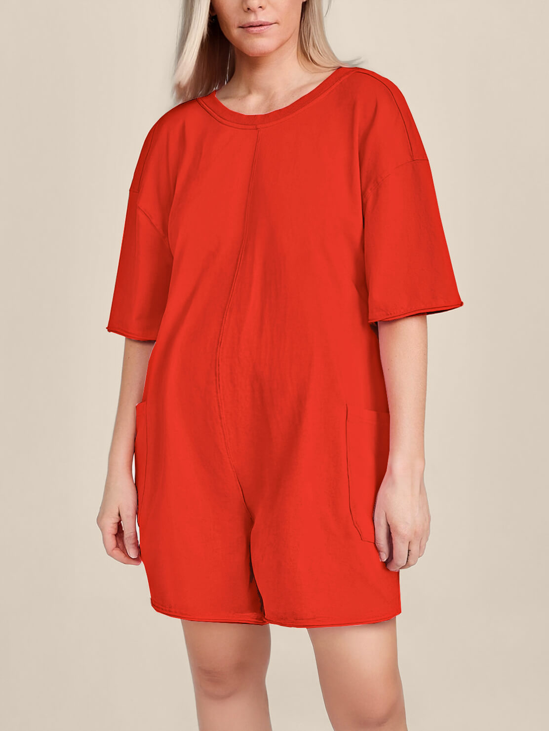 Oversized Tee Romper - Maternity & Postpartum