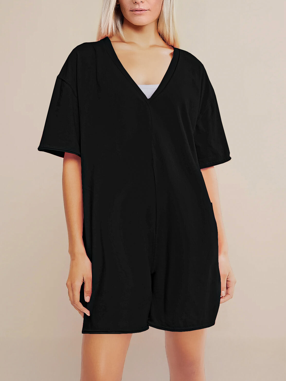 Oversized Tee Romper - Maternity & Postpartum