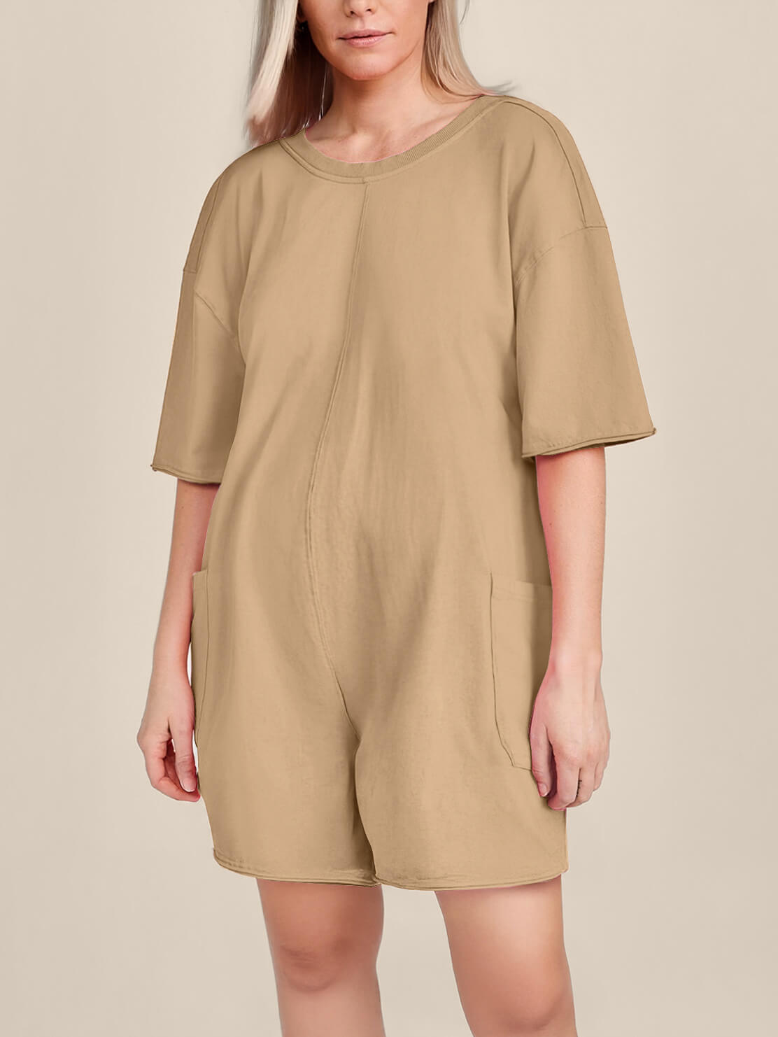 Oversized Tee Romper - Maternity & Postpartum