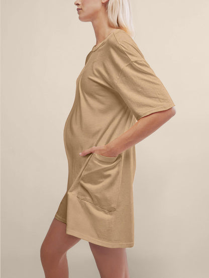 Oversized Tee Romper - Maternity & Postpartum