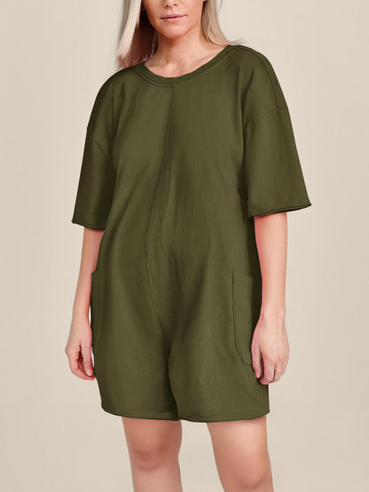 Oversized Tee Romper - Maternity & Postpartum
