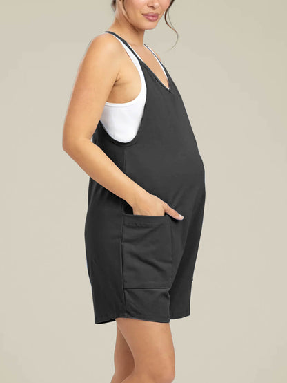 Oversized Jumpsuit Shorts - Maternity & Postpartum