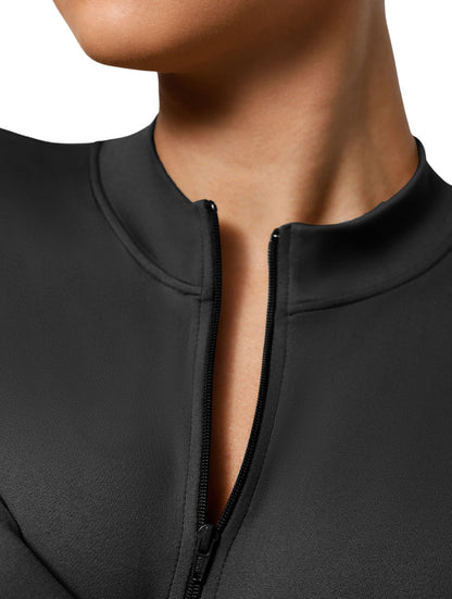 The Deep V Zip Bodysuit