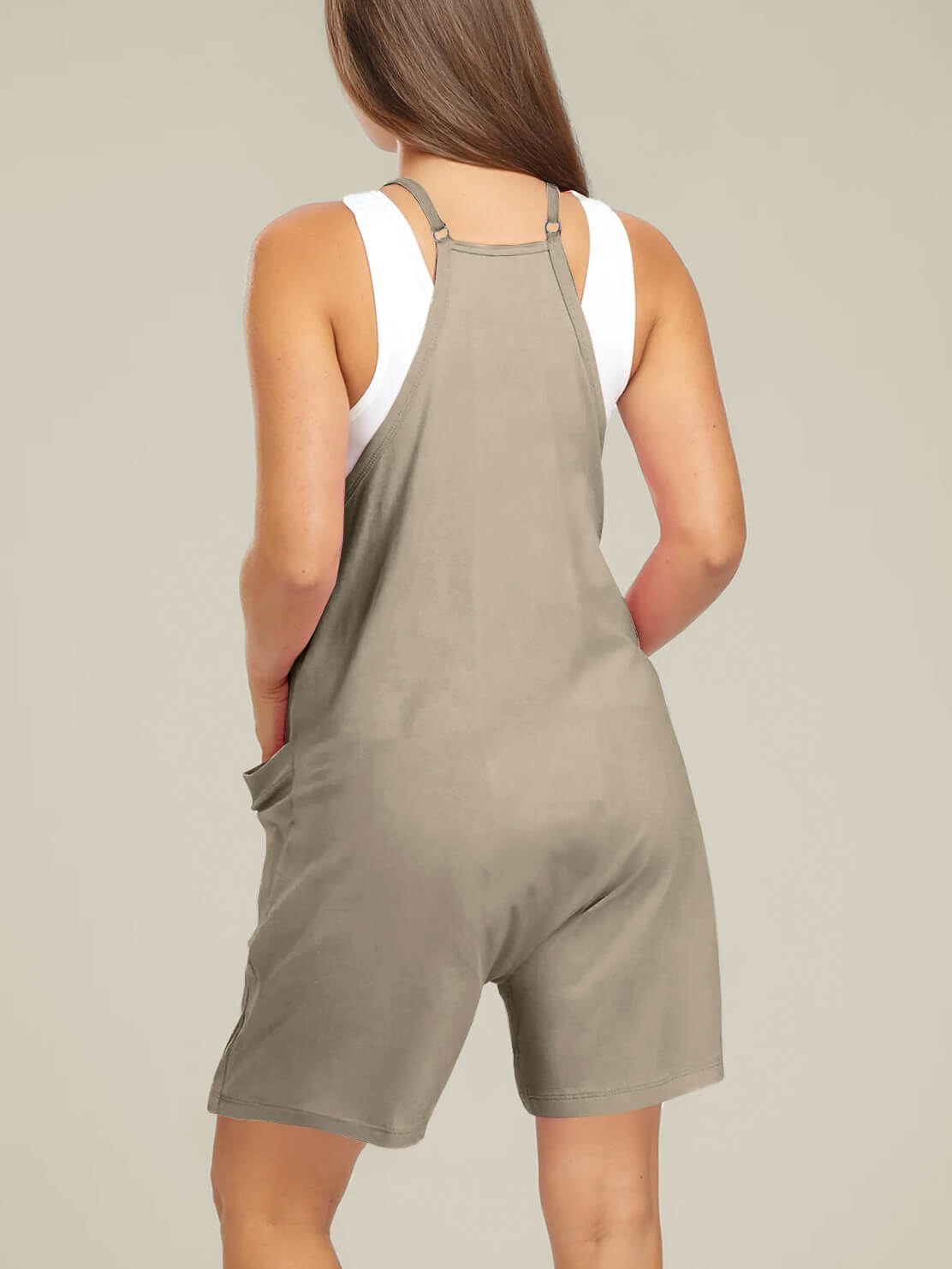 Oversized Jumpsuit Shorts - Maternity & Postpartum