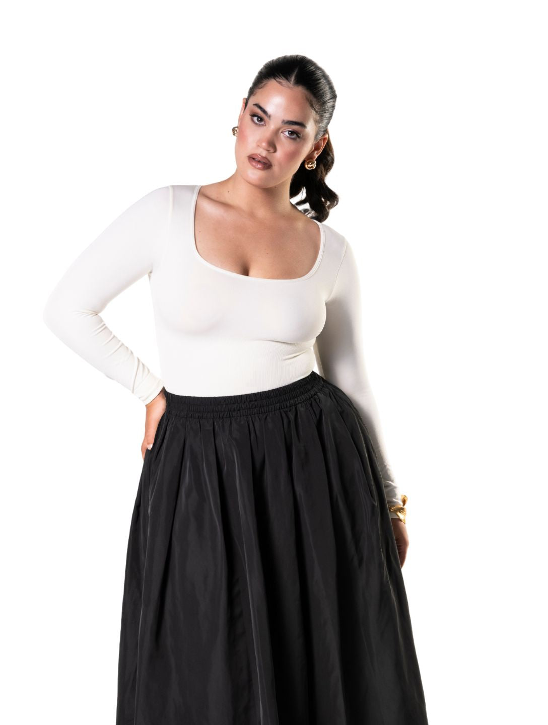 Long Sleeve Thong Bodysuit - HeyShape